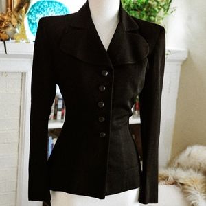 Fitted Vintage Black Blazer